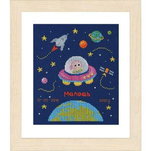 Astronaut Counted Cross Stitch Kit  |   Needlework Craft Needlework