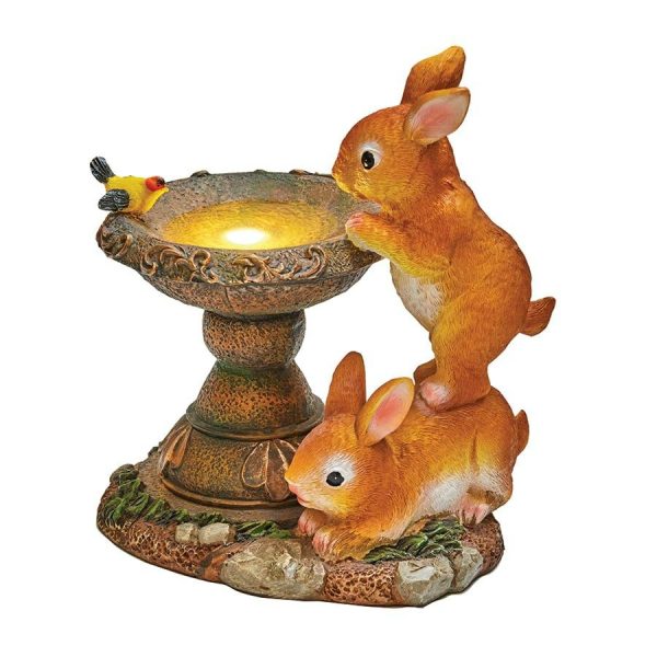 Bunnies At Fountain Light  |   Garden Features & Lighting Garden Features & Lighting Garden Features & Lighting