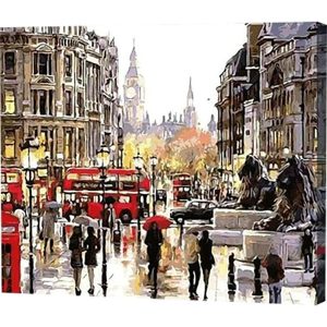 Busy London Street Paint-By-Numbers  |   Craft & Hobbies Craft Craft & Hobbies