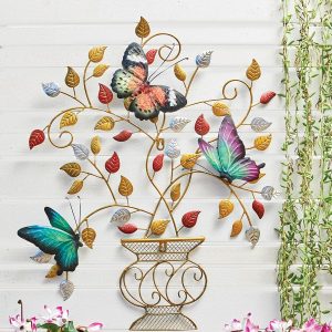 Butterfly Basket Wall Art  |   Garden Features & Lighting Garden Features & Lighting Garden Features & Lighting