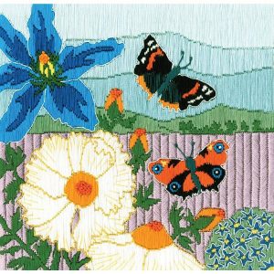 Butterfly Meadow Silken Long Stitch  |   Needlework Craft Needlework