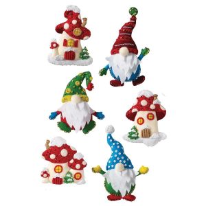 Christmas Gnomes Ornaments Felt Applique  |   Christmas Christmas Christmas