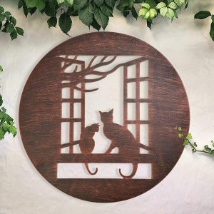 Copper Look Cat Wall Art  |   Garden Features & Lighting Garden Features & Lighting Garden Features & Lighting