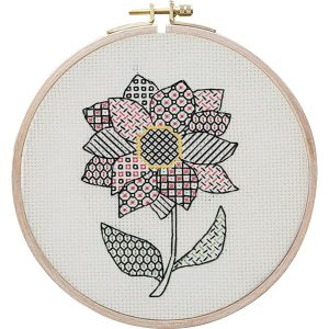 Dahlia Blackwork Embroidery Kits  |   Needlework Craft Needlework