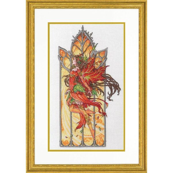 Dancing Fall Fairy Counted Cross Stitch Kit  |   Needlework Craft Needlework