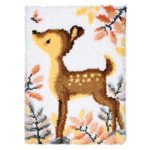 Deer Latch Hook Kit  |   Needlework Craft Needlework