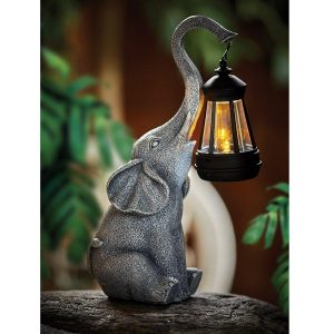 Elephant Solar Lantern  |   Solar Powered Garden Features & Lighting Garden Features & Lighting