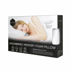 Ergonomic Memory Foam Pillow  |   Pillows & Protectors Bedding & Bath Pillows & Protectors