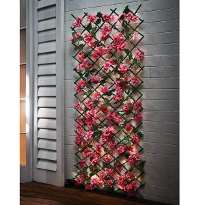 Expandable Flower-Strewn Trellis  |   Garden Features & Lighting Garden Features & Lighting Garden Features & Lighting