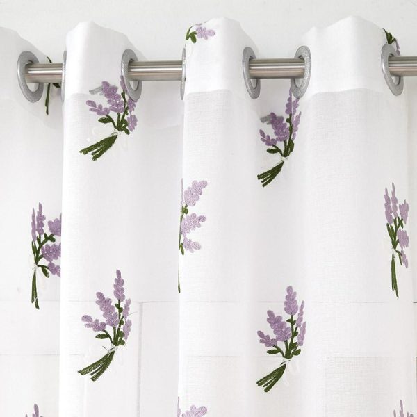 Eyelet Curtain Lavender Sprig  |   Decorative & Lighting Decorative & Lighting Decorative & Lighting