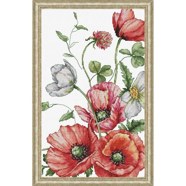 Field Poppies Counted Cross Stitch Kit  |   Needlework Craft Needlework