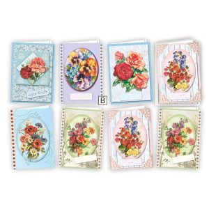 Floral Splendour 3D Greeting Cards Kit 2  |   Paper Crafts Craft Paper Crafts