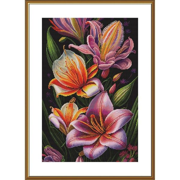 Flower Rhapsody Counted Cross Stitch Kit  |   Needlework Craft Needlework