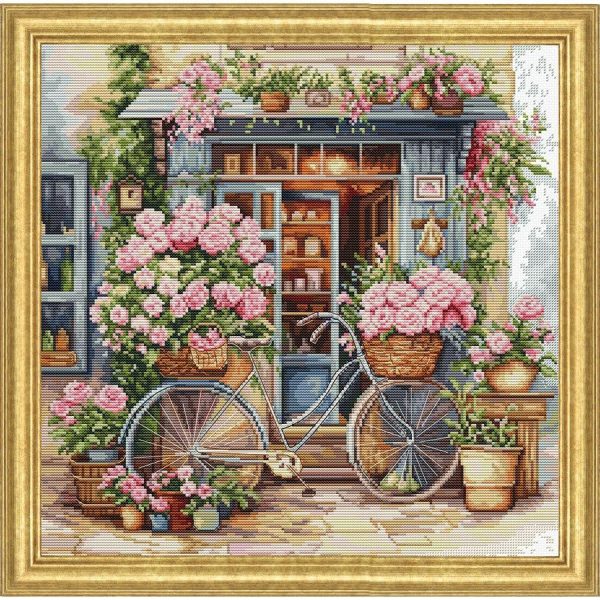 Flower Shop Counted Cross Stitch  |   Needlework Craft Needlework