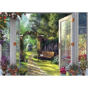 Garden Doorway View 1000 Pc Jigsaw Puzzle  |   Jigsaws Craft Jigsaws