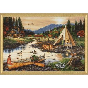 Gold Creek Counted Cross Stitch Kit  |   Needlework Craft Needlework