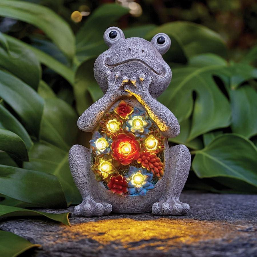 Happy Garden Solar Frog  |   Garden Features & Lighting Garden Features & Lighting Garden Features & Lighting