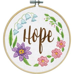 Hope Stamped Embroidery Kit  |   Needlework Craft Needlework