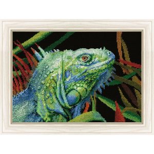 Iguana Counted Cross Stitch Kit  |   Needlework Craft Needlework