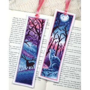 In Moonlight Bookmarks Counted Cross Stitch Kit  |   Needlework Craft Needlework