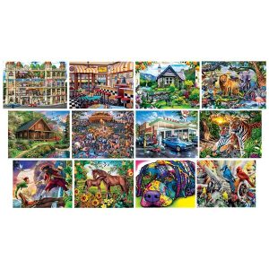 Jigsaw Variety 12 Pack Artist Gallery 100 To 500Pc  |   Jigsaws Craft Jigsaws