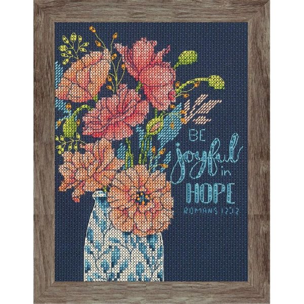 Joyful Floral Counted Cross Stitch Kit  |   Needlework Craft Needlework