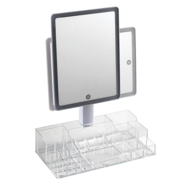 Led Mirror With Cosmetic Organiser  |   Bathroom Accessories Bathroom Accessories Bathroom Accessories