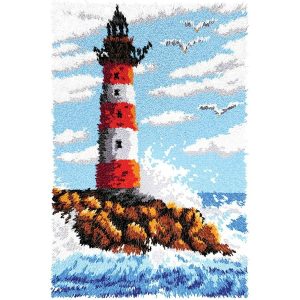 Lighthouse Latch Hook Kit  |   Needlework Craft Needlework