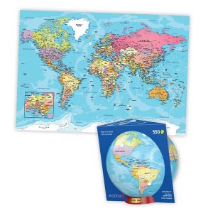 Map Of The World In Tin 550 Pc Jigsaw Puzzle  |   Jigsaws Craft Jigsaws