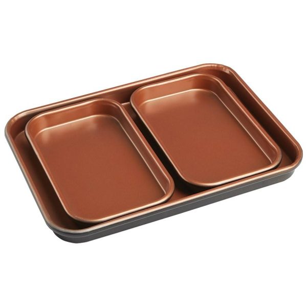 Mini Baking Trays – Set Of 3  |   Appliances & Cookware Appliances & Cookware Appliances & Cookware