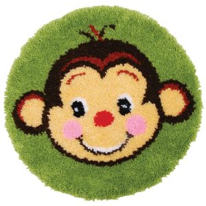 Monkey Latch Hook Kit  |   Needlework Craft Needlework