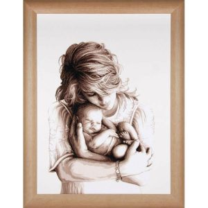 Mother & Child Counted Cross Stitch Kit  |   Needlework Craft Needlework