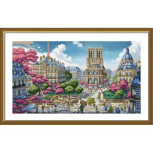 Notre Dame De Paris Counted Cross Stitch Kit  |   Needlework Craft Needlework