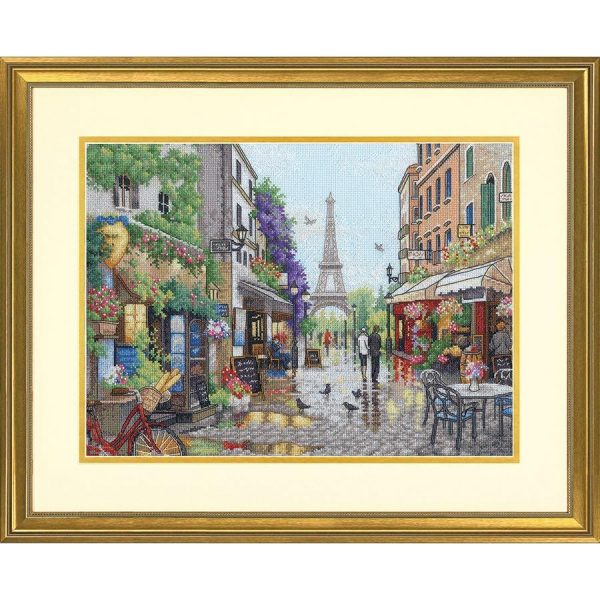 Paris Scene Counted Cross Stitch  |   Needlework Craft Needlework