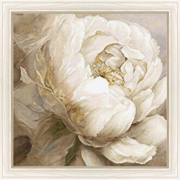 Peony Poses Counted Cross Stitch Kit  |   Needlework Craft Needlework