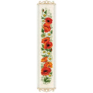 Poppies & Daisies Counted Cross Stitch Kit  |   Needlework Craft Needlework