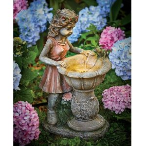 Princess And The Frog Fountain  |   Solar Powered Garden Features & Lighting Garden Features & Lighting