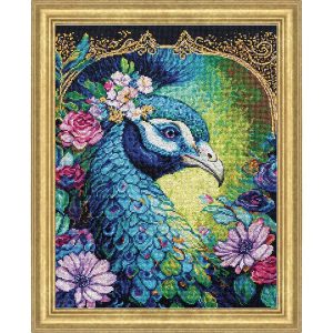 Proud Cerulean Counted Cross Stitch  |   Needlework Craft Needlework