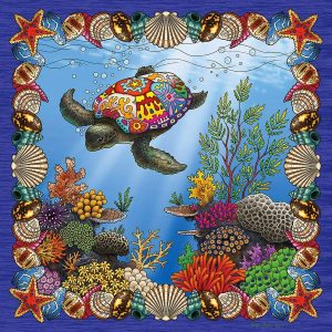 Psychedelic Turtle 500 Pc Jigsaw Puzzle  |   Jigsaws Craft Jigsaws