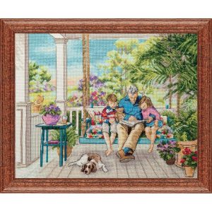 Reading Fairy Tales Counted Cross Stitch Kit  |   Needlework Craft Needlework