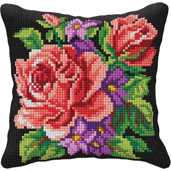 Roses Cushion  |   Needlework Craft Needlework