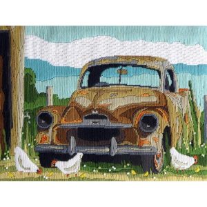 Rusty Old Car Long Stitch  |   Needlework Craft Needlework