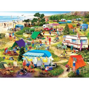 Seaside Camping 1000 Pc Jigsaw Puzzle  |   Jigsaws Craft Jigsaws