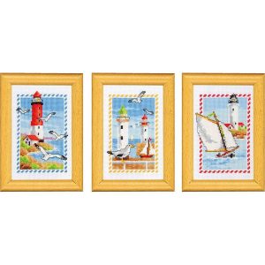 Seaside Trio Counted Cross Stitch Kits  |   Needlework Craft Needlework