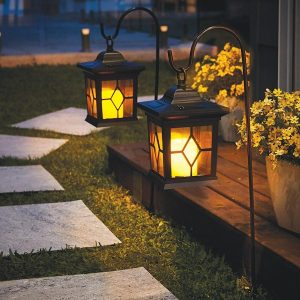 Shepherds Crook Solar Carriage Lamps  |   Garden Features & Lighting Garden Features & Lighting Garden Features & Lighting