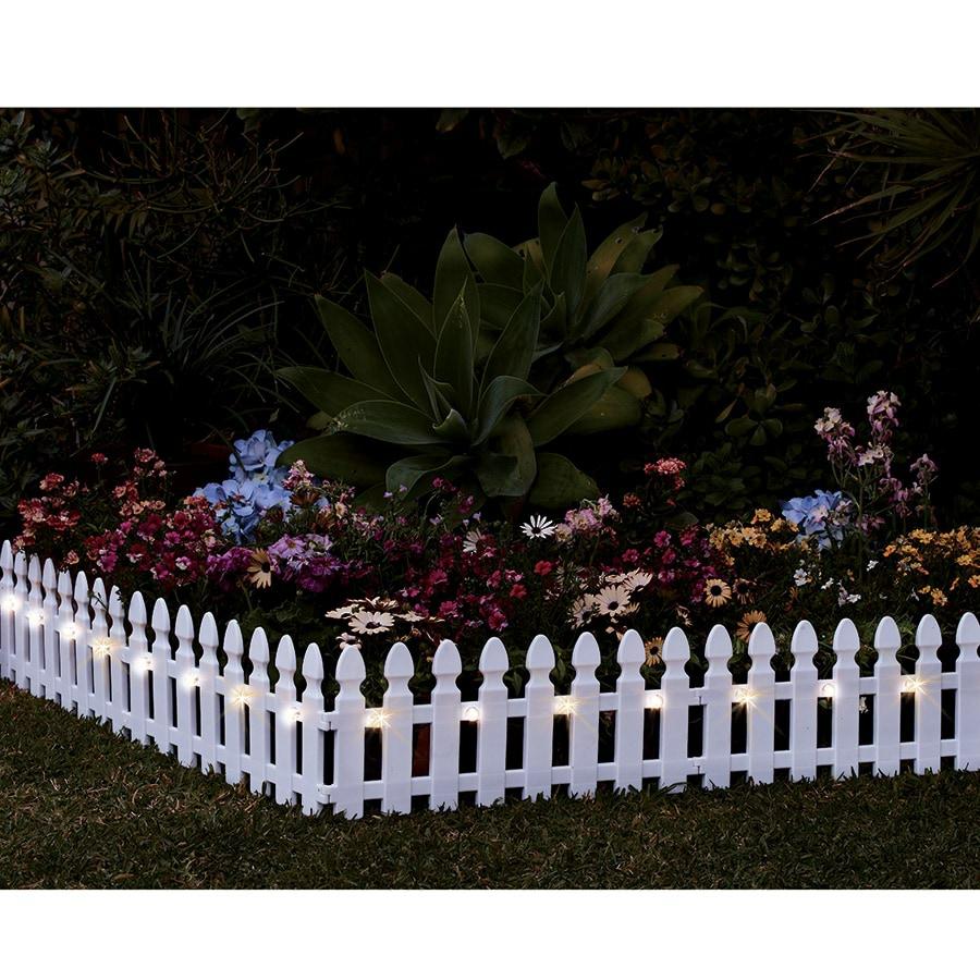 Solar Border Picket Fence  |   Garden Features & Lighting Garden Features & Lighting Garden Features & Lighting