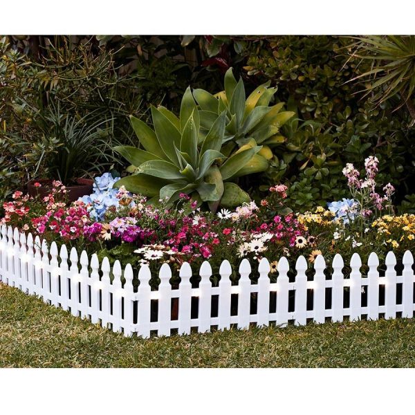 Solar Border Picket Fence  |   Garden Features & Lighting Garden Features & Lighting Garden Features & Lighting