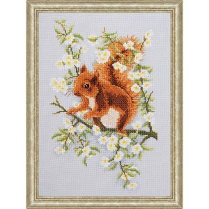 Squirrel Counted Cross Stitch Kit  |   Needlework Craft Needlework