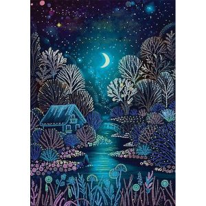 Starry Night Bead Embroidery Kit  |   Needlework Craft Needlework