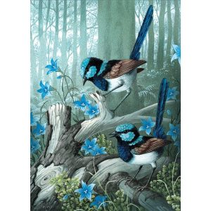 Superb Fairy Wrens 1000 Pieces Jigsaw Puzzle  |   Jigsaws Craft Jigsaws